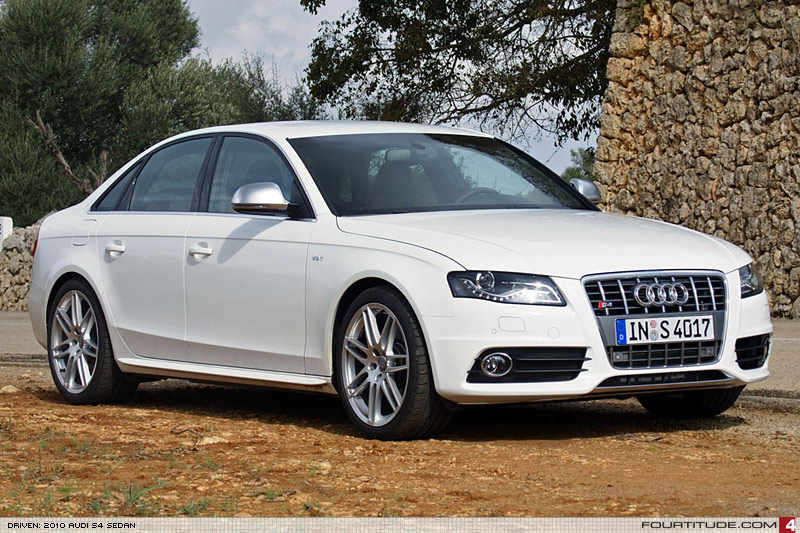 2010 Audi S4, Ibis White, Magma Red/Black Silk Nappa leather, 6MT