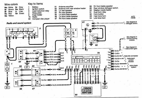 B5 Audi Radio and Sound System Wiring Diagram - Audizine Photo Gallery