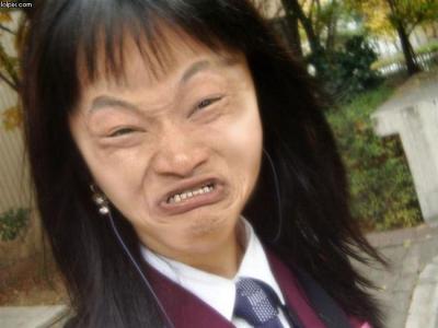 hideous Asian girls with