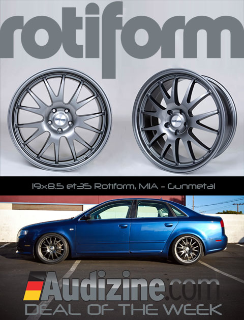 AZ Advertiser'Deal of the Week' Set of Rotiform Gunmetal MIA 19 Wheels 