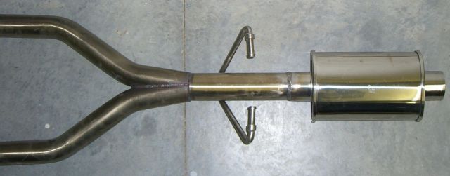 Modified Billyboat Y pipe.
