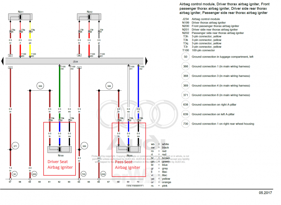 Can someone pin out their C5 Airbag Connector for Resistance?