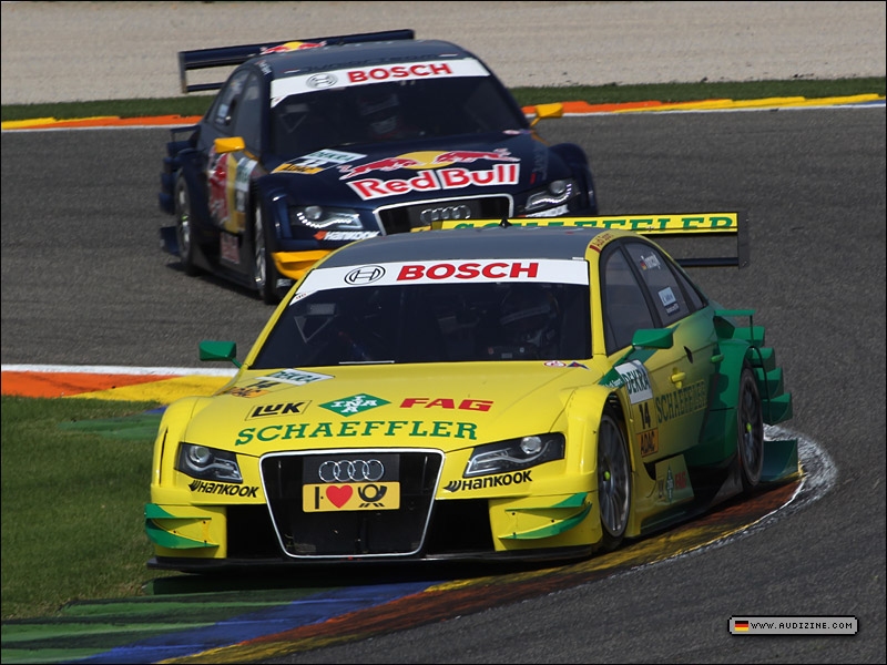 The Audi A4 DTM cars in Valencia Spain - Audi AG